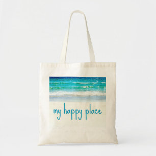 Sac heureux d'endroit de plage