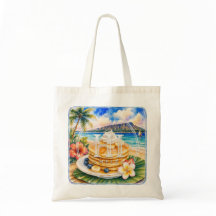 Sac HIMELE Hawaiian Tote Bag Pancake