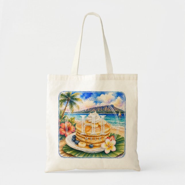 Sac HIMELE Hawaiian Tote Bag Pancake (Devant)