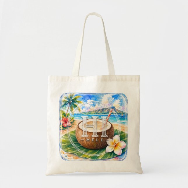 Sac HIMELE Hawaiian Tote Coco  (Devant)