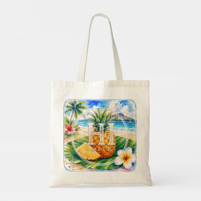 Sac HIMELE Tote Bag Ananas  (Dos)