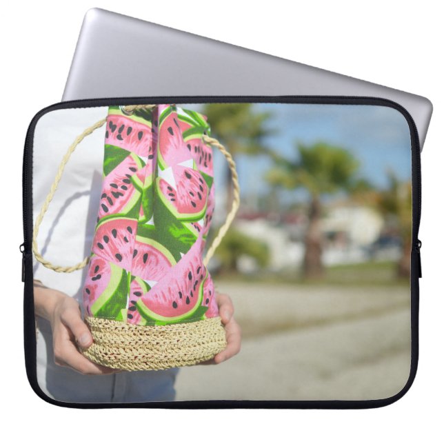 Sac imprimé melon d'eau rose et verte (Devant)