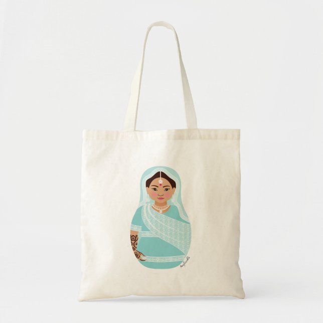 Sac indien (Aqua) Matryoshka (Devant)