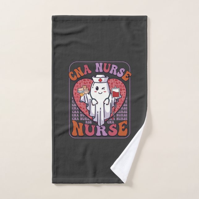 Sac infirmière Cna Halloween fantôme stéthoscope s (Serviette à main)