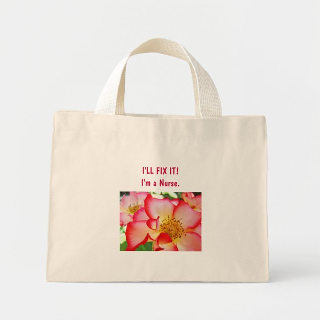 Sac infirmière J'ARRANGERAI ÇA ! Je suis une infir (Devant)