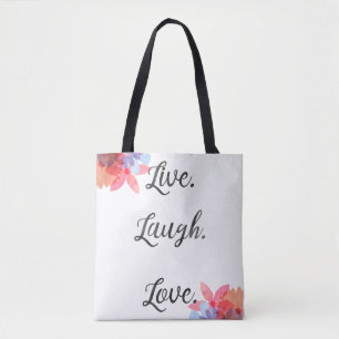 Sac inspiré de citation, art vivant de rire