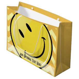 Sac jaune fait sur commande géant de cadeau