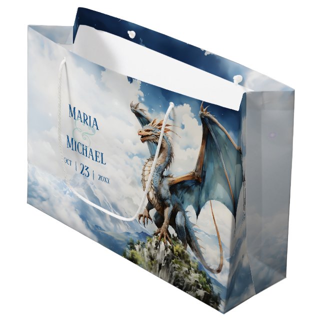 Sac Majestic Dragon Moyen Faveur | Mariage celte (Devant Angle)