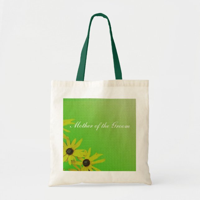 sac mariage de fleur marguerite jaune (Devant)