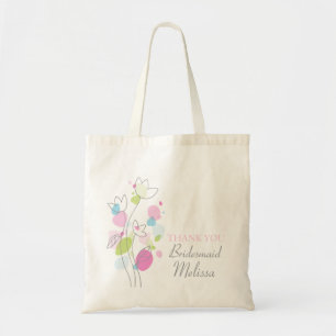 Sac mariage de fleurs confetti moderne