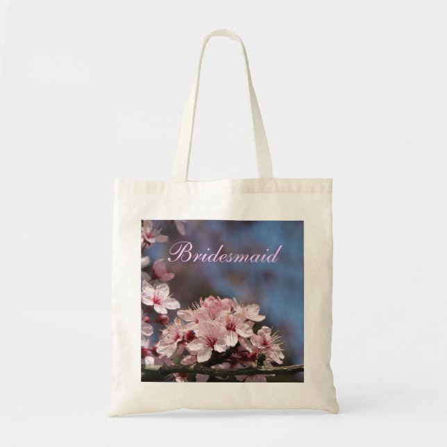 sac mariage de fleurs de cerisier rose (Devant)
