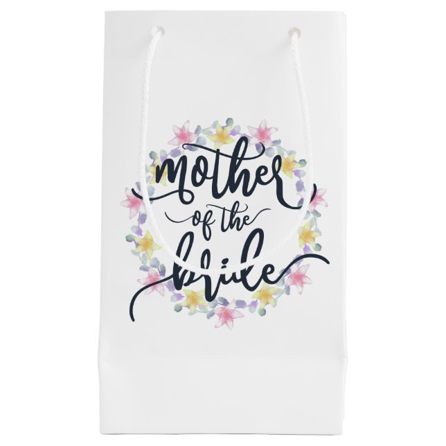 Sac Mariée Calligraphie de mariage | Sac cadeau (Devant)