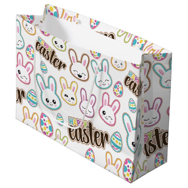 Sac mignon de partie de motif de lapin de Pâques (Devant Angle)