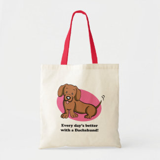 Sac mignon de teckel de chien de bande dessinée