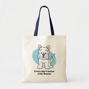 Sac mignon de Westie de bande dessinée