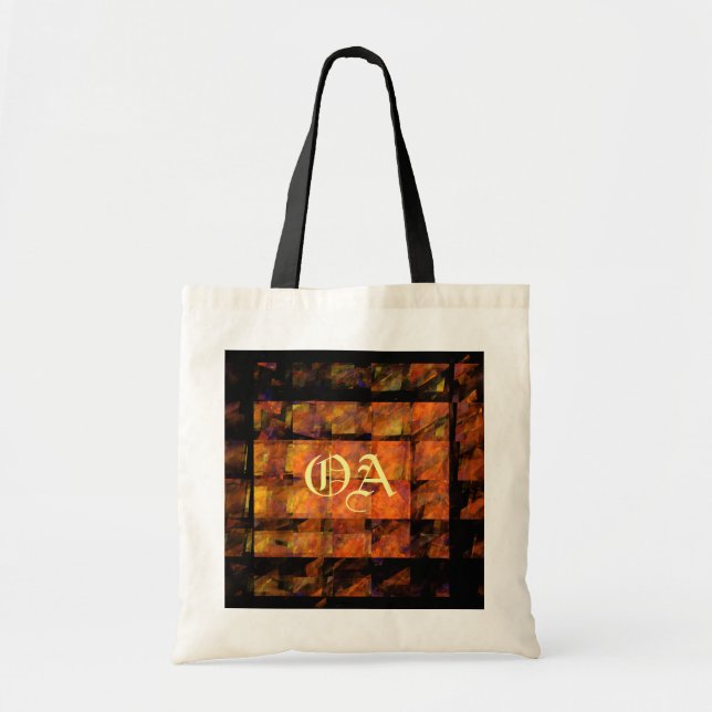 Sac Monogramme Art Abstrait (Devant)