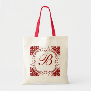 Sac Monogramme en dentelle blanche