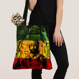 Sac mortuaire croisé à Haile Selassie Rastafaria
