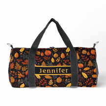 Sac Motif Duffel à feuilles d'automne