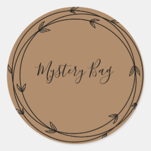 Sac mystère Sticker rond classique surprise