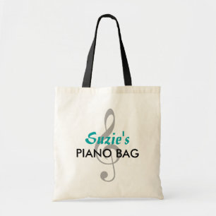 Sac nommé fait sur commande de piano - Teal