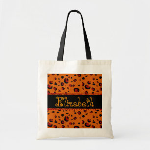Sac orange et noir de demoiselle d'honneur de
