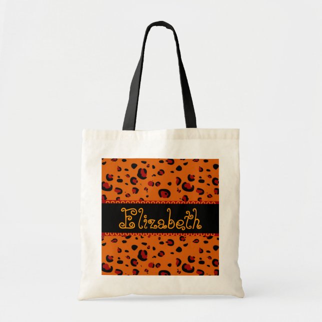 Sac orange et noir de demoiselle d'honneur de (Devant)
