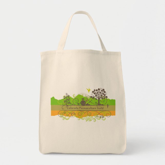 Sac organique de coton du Colorado Permaculture (Devant)