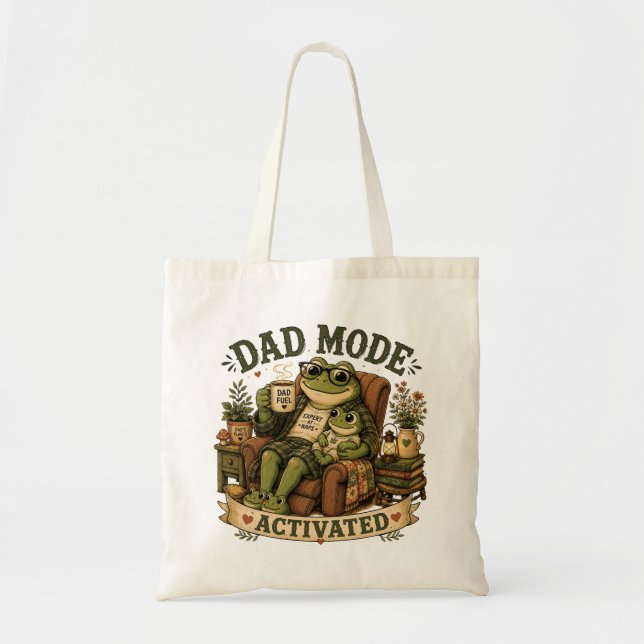 Sac Papa Grenouille Mignon, Sac de Courses Drôle p (Devant)