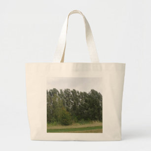 Sac paysager de la ligne des arbres penchés