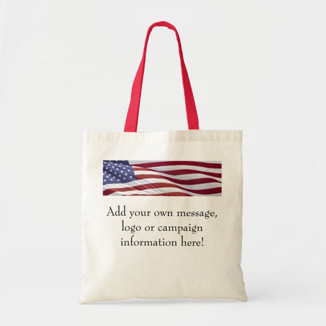 Sac personnalisable avec drapeau américain (Devant)