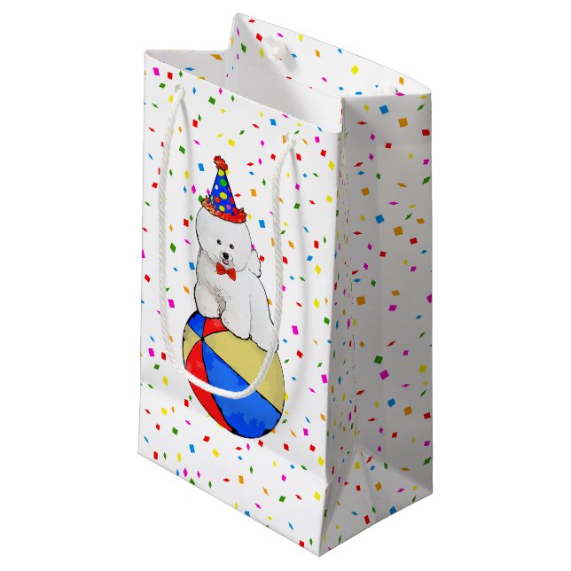 Sac personnalisable de cadeau de Bichon Frise (Devant Angle)