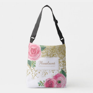 Sac personnalisable élégant de roses de Boho