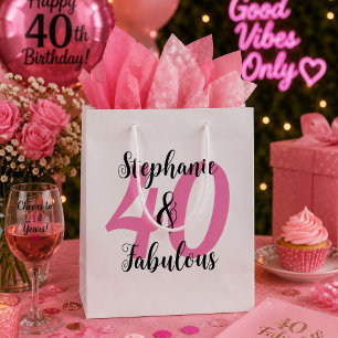 Sac personnalisé 40 ans et fabuleux pour anniversa