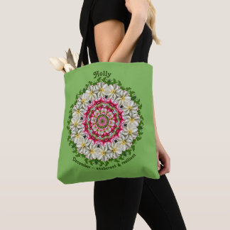 Sac personnalisé avec fleur du mois de décembre