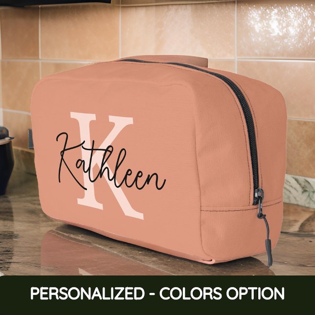 Sac personnalisé avec un nom initial pour elle, ma (monogram makeup bag, custom toiletry bag, personalized gift for mom, makeup bag for girls, mom gift)