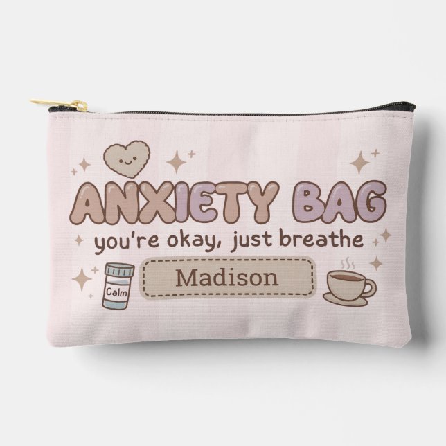 Sac personnalisé d'anxiété Pochette de panique Tro (Recto)
