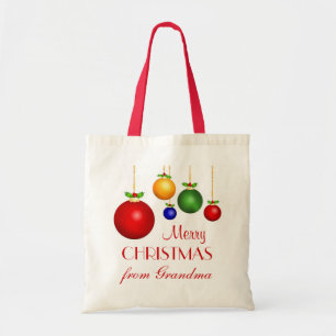 Sac personnalisé de cadeau de Noël - rouge