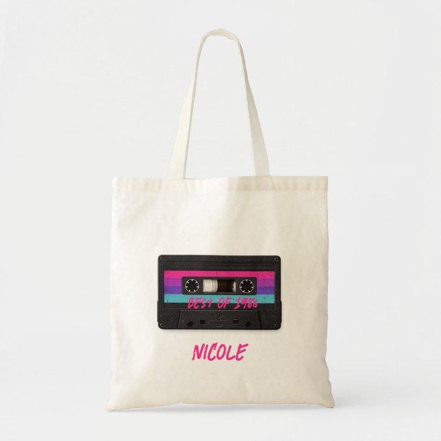 Sac personnalisé de cassette avec nom et année per (Devant)