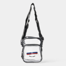 Sac personnalisé de football USA Pride transparent