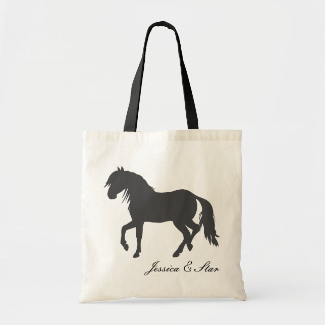 Sac personnalisé de silhouette de poney (Devant)