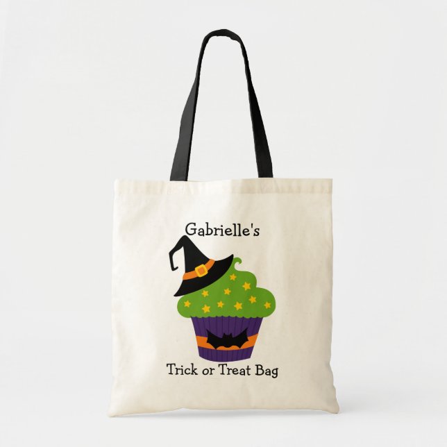 Sac personnalisé d'Halloween ou de traitement (Devant)
