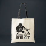 Sac personnalisé DJ - choisir style et couleur<br><div class="desc">"DJ [YOURNAME] en train de tomber ce rythme". Remplacez le champ de texte par ce que vous voulez. Voir ma boutique pour plus d'articles avec,  et choix de couleurs de,  ce design.</div>