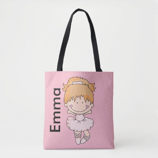 Sac personnalisé du ballet d'Emma (Devant)