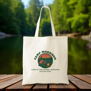 Sac personnalisé Lac Camp Voyage de Filles Vert