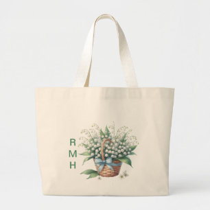 Sac personnalisé muguet mai cabas