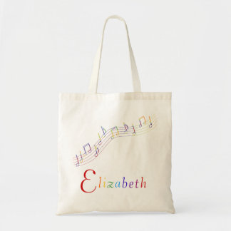 Sac personnalisé par arc-en-ciel de musique