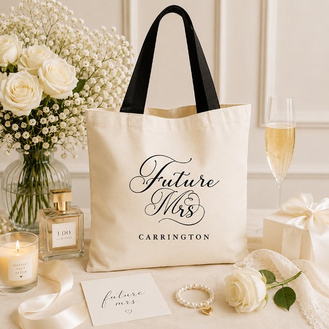Sac personnalisé pour future Mme pour mariage (Future Mrs. Tote Bag)