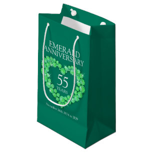Sac photo du 55e anniversaire du mariage Emerald