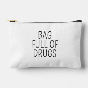 Sac plein de médicaments, pochette à fermeture écl